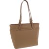 MICHAEL Michael Kors Womens Winston Beige Leather Tote Handbag Large BHFO 8580