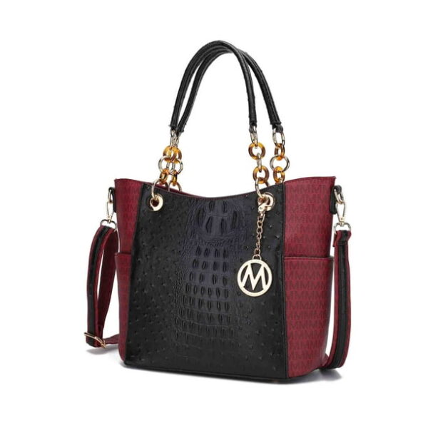 MKF Collection Miriam Women's Tote Bag Signature Vegan Leather Handbag Purse by Mia K.