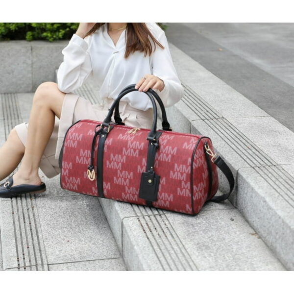 MKF Collection Weekender Bags for Women, Overnight Duffle Travel Bag by Mia K - Burgundy