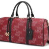 MKF Collection Weekender Bags for Women, Overnight Duffle Travel Bag by Mia K - Burgundy