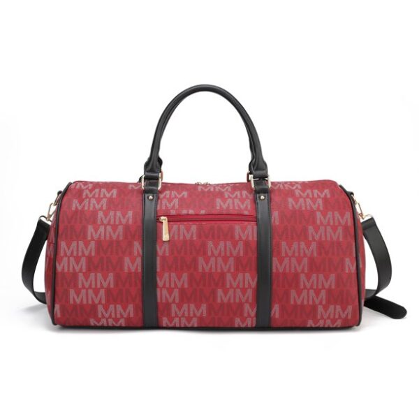 MKF Collection Weekender Bags for Women, Overnight Duffle Travel Bag by Mia K - Burgundy