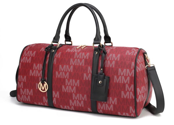 MKF Collection Weekender Bags for Women, Overnight Duffle Travel Bag by Mia K - Burgundy