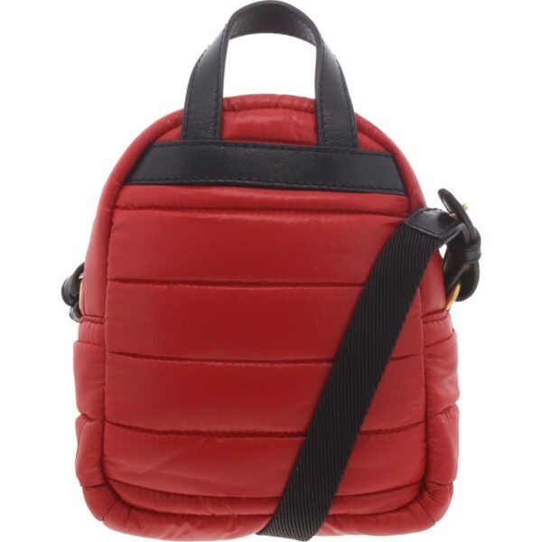 Moncler Womens Kilia Red Quilted Crossbody Backpack Purse Small BHFO 7324