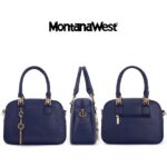 Montana West Small Top Handle Purse for Women Crossbody Satchel Handbag Barrel Bag