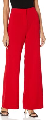 Nanette Nanette Lepore Women's Wide Leg Full Length Crepe Fashion Pant