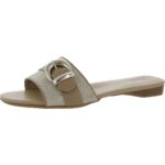 Naturalizer Womens Santiago Buckle Slip On Slide Sandals Shoes BHFO 5428