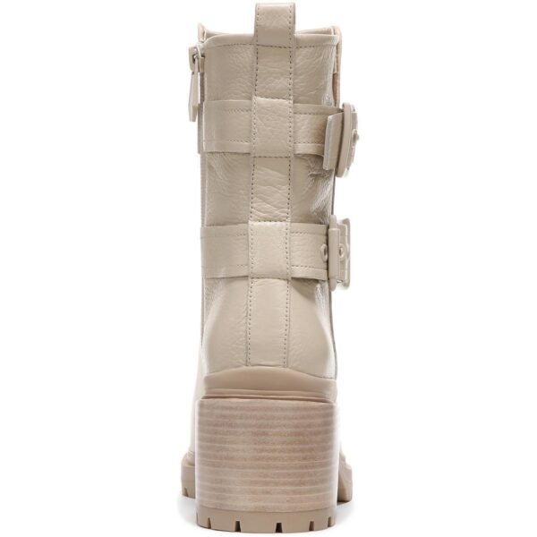 Naturalizer Womens Trina Ivory Motorcycle Boots Shoes 6.5 Medium (B,M) BHFO 8478