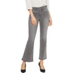 NYDJ Womens Ava Gray High-Rise Slimming Denim Flare Jeans 0 BHFO 1171