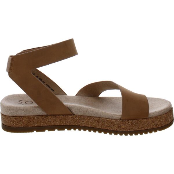 SOUL Naturalizer Womens Divina Faux Leather Flatform Platform Sandals BHFO 2470