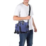 Sovegavy Nylon Messenger Bag Men Medium Crossbody Bag and Shoulder Bag for Travel School