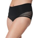 Spanx Womens Black Lace Hipster Smoothing Shaping Panty M BHFO 9174