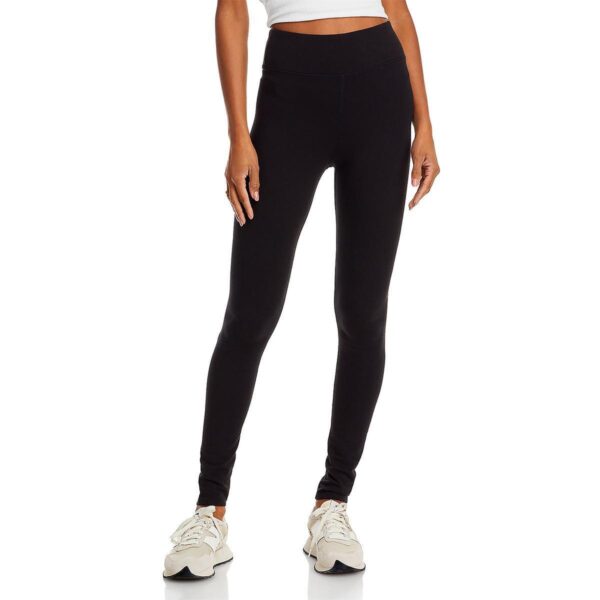 Splendid Womens Black Wide Waist Band High Waisted Leggings S BHFO 9316