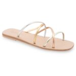 Splendid Womens Frankie Leather Criss-Cross Slide Sandals Shoes BHFO 5363