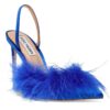 Steve Madden Womens Alexis Satin Feathers Dressy Pumps Shoes BHFO 0752