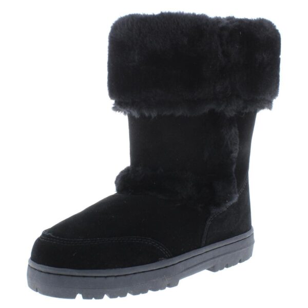 Style & Co. Womens Witty Suede Faux Fur Fashion Casual Boots Shoes BHFO 8090