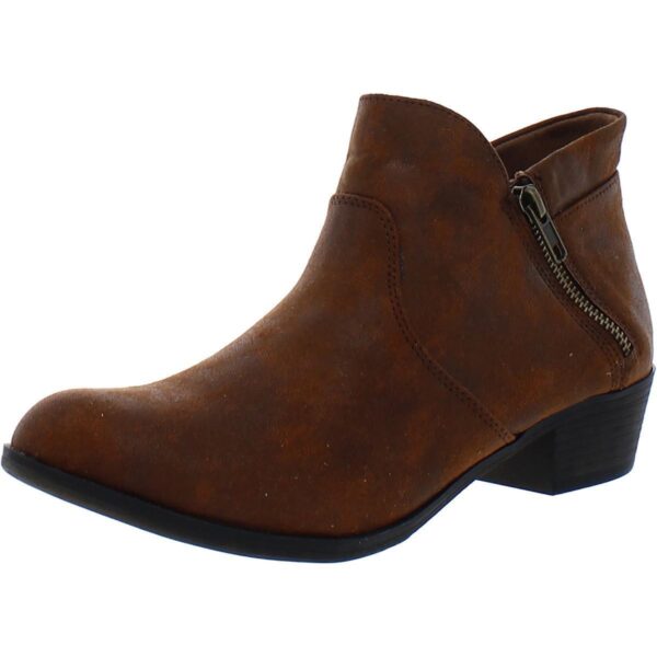 Sun + Stone Womens Abby Brown Ankle Booties Shoes 8.5 Medium (B,M) BHFO 7245