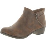 Sun + Stone Womens Abby Brown Ankle Boots Shoes 10.5 Medium (B,M) BHFO 4218