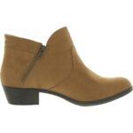 Sun + Stone Womens Abby Tan Zip Up Ankle Boots Shoes 12 Medium (B,M) BHFO 0011