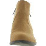 Sun + Stone Womens Abby Tan Zip Up Ankle Boots Shoes 12 Medium (B,M) BHFO 0011