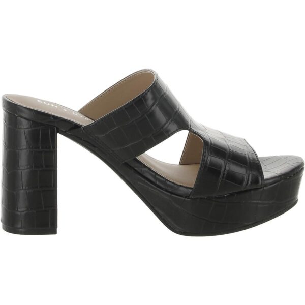 Sun + Stone Womens Dariaa Black Mule Sandals Shoes 8 Medium (B,M) BHFO 6559