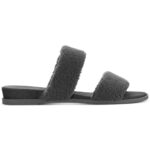 Sun + Stone Womens Easten Gray Slide Sandals Shoes 6.5 Medium (B,M) BHFO 6697