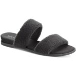 Sun + Stone Womens Easten Gray Slide Sandals Shoes 6.5 Medium (B,M) BHFO 6697