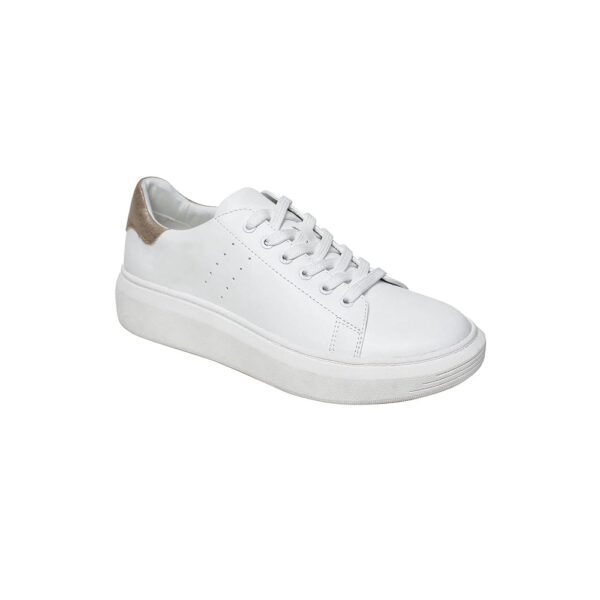 Time and Tru Women's White Platform Sneakers