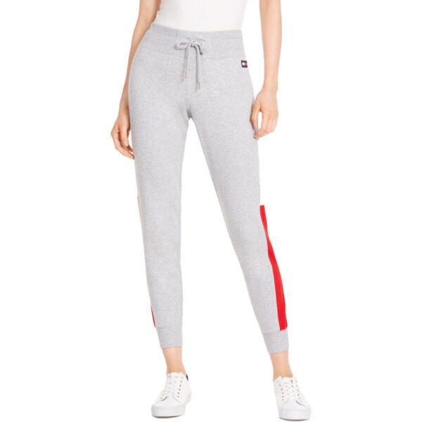 Tommy Hilfiger Sport Womens Gray Colorblock Fitness Jogger Pants M BHFO 2922