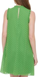 Tommy Hilfiger Women's Sleeveless Knee-length Trapeze Chiffon