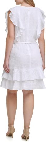 Tommy Hilfiger Women's Tommy Hilfiger Women's Sleeveless Ruffle Dress