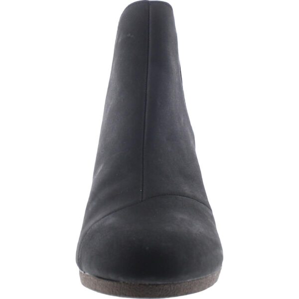 Toms Womens Kelsey Black Leather Ankle Booties Shoes 9 Medium (B,M) BHFO 0908