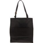 Tumi Womens Black Leather Shoulder Purse Tote Handbag Large BHFO 8645