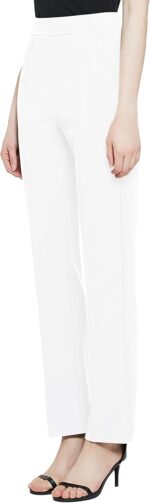 Urban CoCo Women's Yoga Dress Pants Stretchy Casual Slacks Straight Leg Work Pants with Pockets