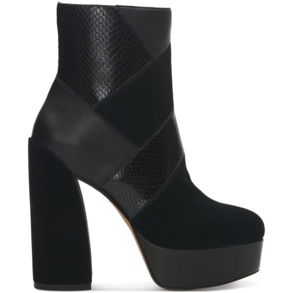 Vince Camuto Womens Gilisama Black Ankle Boots Shoes 8.5 Medium (B,M) BHFO 1115