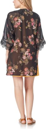 WallFlower Women's Sleeveless Swing Dress & Printed Kimono Set