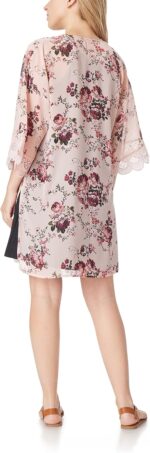 WallFlower Women's Sleeveless Swing Dress & Printed Kimono Set