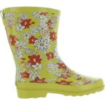 Western Chief Womens Urban Flowers Yellow Rain Boots 7 Medium (B,M) BHFO 1578