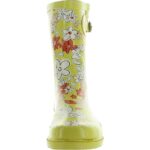 Western Chief Womens Urban Flowers Yellow Rain Boots 7 Medium (B,M) BHFO 1578