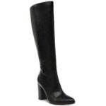 Wild Pair Womens Daytonaa Zipper Pointed Toe Knee-High Boots Shoes BHFO 6094