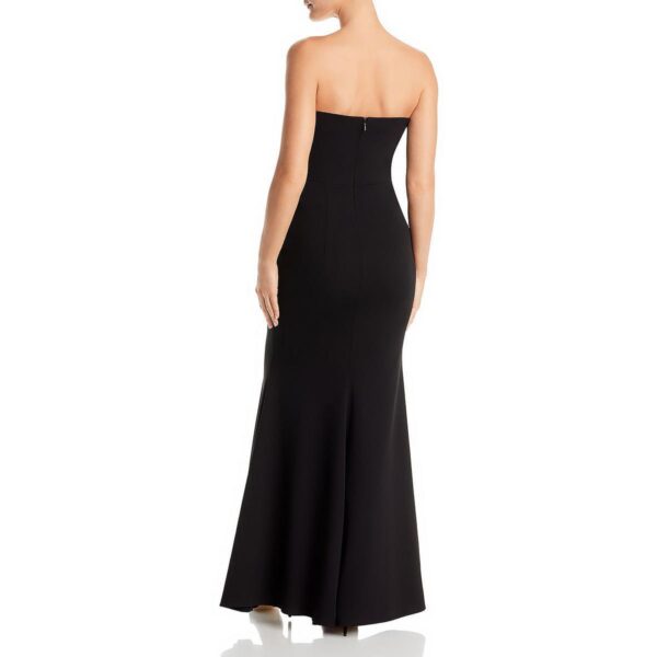 Aqua Womens Black Strapless Plunging Formal Evening Dress Gown 6 BHFO 4251