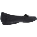 Array Womens Freedom Black Leather Loafers Shoes 8.5 Narrow (AA,N) BHFO 7075