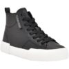 Calvin Klein Womens Black High-Top Sneakers Shoes 8.5 Medium (B,M) BHFO 6494