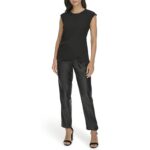 Calvin Klein Women's Sportswear top,Black,L