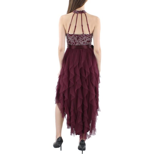 City Studios Womens Corkscrew Red Cocktail and Party Dress Juniors 3 BHFO 3829