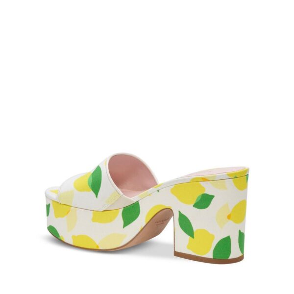 Kate Spade New York Womens Ibiza Canvas Slide Platform Sandals Shoes BHFO 5011