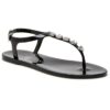 Katy Perry Womens The Geli Stud Black Slingback Sandals 8 Medium (B,M) BHFO 6911