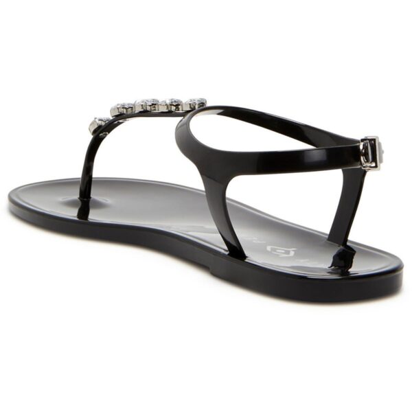 Katy Perry Womens The Geli Stud Black Slingback Sandals 8 Medium (B,M) BHFO 6911