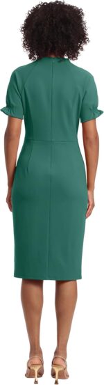 Maggy London Women's Notch Neck Sleek Sheath Dress Office Workwear