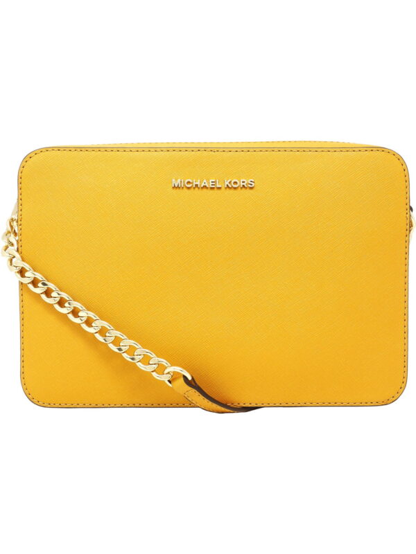 Michael Kors Large Jet Set Saffiano Leather Crossbody Satchel - Marigold