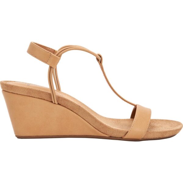 Style & Co. Womens Mulan Beige Wedge Sandals Shoes 6 Medium (B,M) BHFO 3333